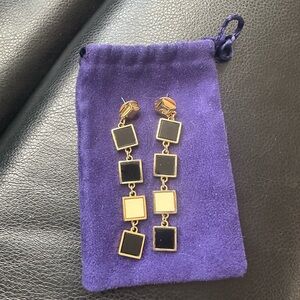 TORY BURCH 'Tomi Square Linear Earrings.